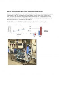 Industrial forward osmosis trials by Goldfinch